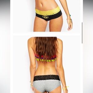 Black and Yellow Women's Swim Bottom